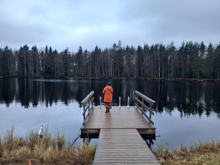 Loimaa nometņu vieta. Skats uz ezeru.